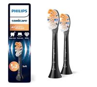 Philips Sonicare HX9092/88 - Testine di ricambio originali per spazzolino da denti A3 Premium All-in-One, colore nero, confezione da 2