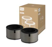 Filtro di ricambio originale Philips per i depuratori d'aria serie 3200 AC3210, AC3220 e AC3221, HEPA NanoProtect + Active Carbon, 12 mesi di durata, nero/bianco (FY3200/30)