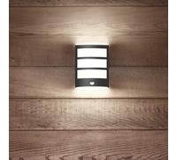 Philips Lighting lampada a parete con LED integrato Python, con sensore di movimento, IP44, 2700K, Antracite