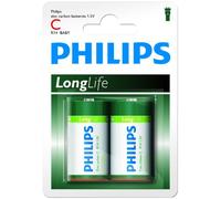 Philips R14L2B/10 LongLife Batteria, 1.5 V, 90 g, Verde/Bianco