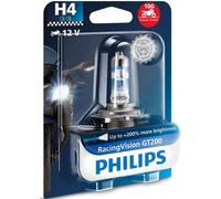 Lampada PHILIPS Alogena h4 Racing Visione Moto 12v Moto Motore Ricambi