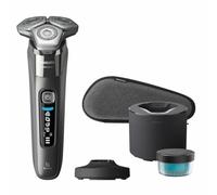 Philips Rasierer, Nass-/Trockenanwendung, Akkubetrieb, unter der Dusche verwendbar, Dual SteelPrecis (S8697/55)