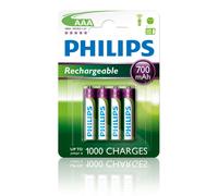 Philips Rechargeables Batteria R03B4A70/10 NEW