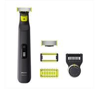 Philips OneBlade Pro 360 Face & Body Rasoio, Regolabarba e Rifinitore con Pettine di Precisione Regolabile 14 Lunghezze QP6541/15