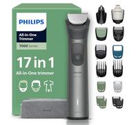 Philips Rifinitore All-in-one Multigroom Serie 7000 17 in 1 - Rifinitore per barba, capelli e corpo, lame autoaffilanti interamente in metallo, 26 impostazioni di lunghezza (0,5-20 mm), MG7961/15
