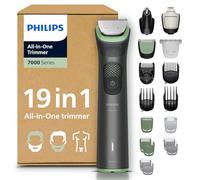 Philips Rifinitore All-in-one Multigroom Serie 7000 19 in 1 - Rifinitore per barba, capelli e corpo, lame autoaffilanti interamente in metallo, 26 impostazioni di lunghezza (0,5-20 mm), MG7962/30