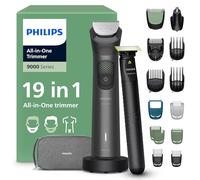 Philips Rifinitore All-in-one Multigroom Serie 9000 19 in 1 - Rasoio + Rifinitore uomo OneBlade - Set completo per viso, testa e corpo, 27 impostazioni di lunghezza (0,2-20 mm), Modello MG9556/15