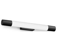 Philips Rover, Lampada da Specchio LED rotonda, 5W, 750lm, Luce Bianca Calda 2700K, Grado di Protezione IP44, resistente all'acqua, Nera