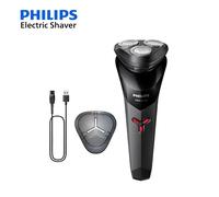 PHILIPS S1113 Rasoio elettrico Carica USB Acciaio inossidabile PowerCut Lama di rasoio Triplo testa galleggiante Uomo Rasatura veloce Barba Trimmer
