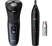 Philips S3134/57 Rasoio elettrico Serie 3000 per uomo Rasoio rotante Colore Nero