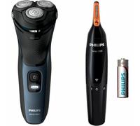 PHILIPS S3134/57 - Rasoio elettrico Shaver Series 3000 - Testina 5D Pivot & Flex - Lame PowerCut - 60 min di rasatura, 1h di ricarica
