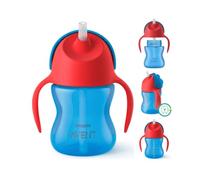 Philips SCF796/01 Tazza con Cannuccia, 200 ml, Rosso/Blu