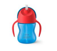 Philips SCF796/01 Tazza con Cannuccia, 200 ml, Rosso/Blu