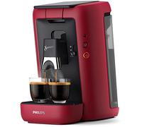 Philips Senseo Maestro Macchina per caffè a cialde con capacità di caffè e funzione memoria, serbatoio acqua da 1,2 litri, prodotto verde, colore: Rosso (CSA260/90)