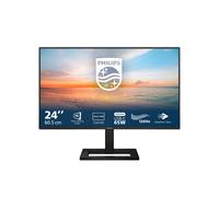Philips 24E1N1300AE - Monitor Full HD da 24 pollici, altoparlante, regolabile in altezza (1920x1080, 120 Hz, HDMI, USB-C (65W PD), Hub USB) nero