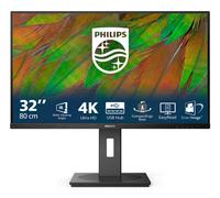 Philips 32B1N3800 - Monitor UHD da 32 pollici, altezza regolabile, altoparlanti (3840x2160, 60 Hz, HDMI, DisplayPort, Hub USB) nero