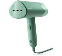 Philips Serie 3000 Stiratrice verticale a vapore - 1000 W, 20 g/min di vapore, Serbatoio dell'acqua estraibile da 100 ml, Piastra in plastica, Verde (STH3010/70)