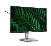PHILIPS 24B2G5301-Monitor Full HD da 24", regolabile in altezza, altoparlanti, Adaptive Sync (1920x1080, 100 Hz, 1x HDMI 1.4, 1x DisplayPort 1.2, 1x USB-C (100W PD), Hub USB, RJ45) grigio scuro
