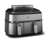 Philips 5000 series Airfryer doppio cestello con cottura a vapore, friggitrice ad aria da 9.0L, 19 metodi di cottura, App per ricette, NA555/00