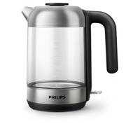 Philips Bollitore Elettrico Serie 5000, Capacità 1,7L, Design Elegante in Vetro, Protezione contro il funzionamento a secco, Filtro con Micro-Trama (HD9339/80)