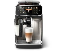 Philips Serie 5400 Nero / Cromo EP5447/90 Macchina da caffè con macinacaffè, 12 bevande, caraffa LatteGo - Nouvo