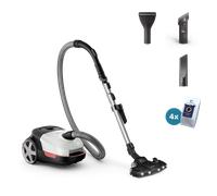 Aspiratore a tanica con sacco - PHILIPS XD6122/12 - 900 W - 4 L - Bianco polare - Nouvo