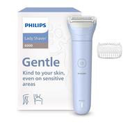 Philips Lady Shaver Serie 6000 - Rasoio senza filo, Wet & Dry, sistema di rasatura a 3 lame, per corpo e gambe, 80 minuti di utilizzo, modello BRL127/00