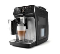 PHILIPS Series 4400 LatteGo EP4446/70, Macchina da caffè Automatica, Compatibile con Caffè in Grani e Macinato, 1500 W, 15 bar, Serbatoio acqua 1.8 L, NERO/ARGENTO