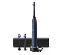 Spazzolino elettrico Philips Sonicare serie 6100 - tecnologia Next Generation Sonicare, sensore di pressione, 6 impostazioni, SmarTimer, BrushPacer, autonomia 21 giorni, custodia, blu navy, HX7403/07