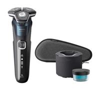 Philips Shaver Series 5000, rasoio elettrico Wet & Dry con tecnologia SkinIQ, rifinitore a scomparsa, custodia da viaggio, Quick Clean Pod, spazzolina per la pulizia, modello S5889/50