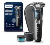 Philips Shaver Series 5000, rasoio elettrico Wet & Dry con tecnologia SkinIQ, rifinitore a scomparsa, custodia da viaggio, Quick Clean Pod, spazzolina per la pulizia, modello S5889/50