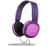 PHILIPS SHK2000BL/00 Cuffie per Bambini Over Ear, Limite di Volume di 85 dB, Isolamento Acustico, Cuscinetti Auricolari Morbidi, Archetto Ergonomico, Rosa (Pink)