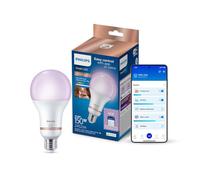 Philips Smart LED - Illuminazione LED intelligente - Luce bianca e colorata - E27-150W - Opaco - Wi-Fi