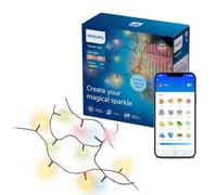 Philips Smart Lighting Fairy Lights, 20 m | RGBIC, Effetti Multicolore, LED Smart, Sincr Musica, Mod Predef, Interni ed Esterni, Lucine Decorative Esterno, Casa Connessa
