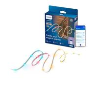 Philips Smart Lighting Fairy String Lights, 20 m | RGBIC, Lucine Decorative Esterno, Effetti Luce Multicolore, Smart LED, USB-C, Atmosfera, Sincr Musica, Conn by WiZ, Casa Conn