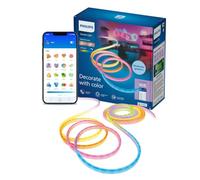 Philips Smart Lighting Neon Flex Striscia LED, 10 m, Tipo C, Effetti Multicolori Dinamici, Luci LED, Pieghevole, Facile da Installare, Connected by WiZ, Google Home, Alexa, Apple Home