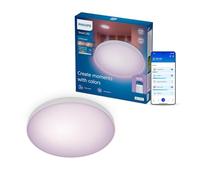 Philips Smart Lighting, Plafoniera da soffitto, Tonda, 30 cm | A Colori e Bianca Regolabile 2.200-6.500 K, Smart LED, 18 W, 1.800 lm, Reg Lum Minima, Connected by WiZ, Casa Connessa