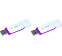 Philips Snow Edition Super Speed USB 3.0 unità flash USB 64 GB per PC, laptop, computer, archiviazione dati, velocità di lettura fino a 100 MB/s (Confezione da 2)