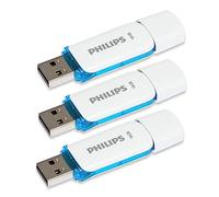 Philips Snow Edition USB 2.0 unità flash USB 3× 16 GB per PC, laptop, computer, archiviazione dati, velocità di lettura fino a 21 MB/s