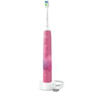 Philips Sonicare 4100 Electric Toothbrush, spazzolino sonico con due modalità, sensore di pressione e timer, Paradise Pink Prismatic, modello HX3689/41