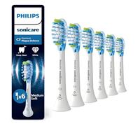Philips Sonicare C3 Premium Plaque Defence, testine di ricambio originali, bianco, confezione da 6, HX9046/87