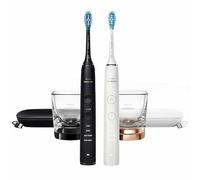 PHILIPS Sonicare Diamond Clean Spazzolino ricaricabile per la cura orale completa, confezione da 2 manici (nero
