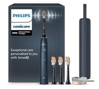 Philips Sonicare DiamondClean 9900 Prestige - Spazzolino elettrico con tecnologia SenseIQ e app, 5 modalità di pulizia, custodia da viaggio per la ricarica, Midnight Blue, modello HX9992/45