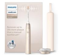 Philips DiamondClean Prestige 9900 Sonicare Spazzolino Elettrico Sonico con SenseIQ e App, con custodia da Viaggio, colorazione Champagne HX9992/11