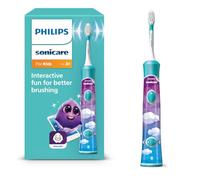 Philips Sonicare For Kids HX6322/04 Spazzolino Elettrico Sonico per Bambini, Connesso all'App, Blu