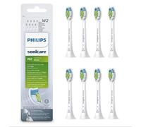 Philips Sonicare HX6068/12 Pack da 8 Testine di Ricambio W2 Optimal White Standard per Spazzolino Elettrico Sonico, con RFID, Per Denti Bianchi, Bianco