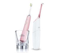 Philips Sonicare HX8391/02 Spazzolino Elettrico DiamondClean con Tecnologia Sonica + Sistema di Pulizia Interdentale AirFloss Ultra, Rosa