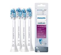 Philips Sonicare HX9034/10 - Set di testine per spazzolino gengive sensibili Optimal Gum Care G2 con BrushSync (X4)