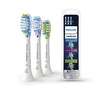 Philips Sonicare HX9073/07 Pack da 3 Testine di Ricambio (C3 Premium Plaque Defence, G3 Premium Gum Care, W3 Premium White) per Spazzolino Elettrico Sonico, con RFID e Tecnologia Adaptive, Bianco