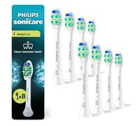 Philips Sonicare InterCare - Testine di ricambio originali per spazzolino elettrico, bianco, confezione da 8, HX9008/87